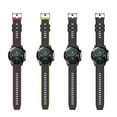 thumbnail image 5 of Fashion Bracelet Man Women Sports Silicone Strap Soft WristBand Replacement Band Breathable Watchband BLACK&GREEN FOR HUAMI AMAZFIT GTR 47MM, 5 of 8