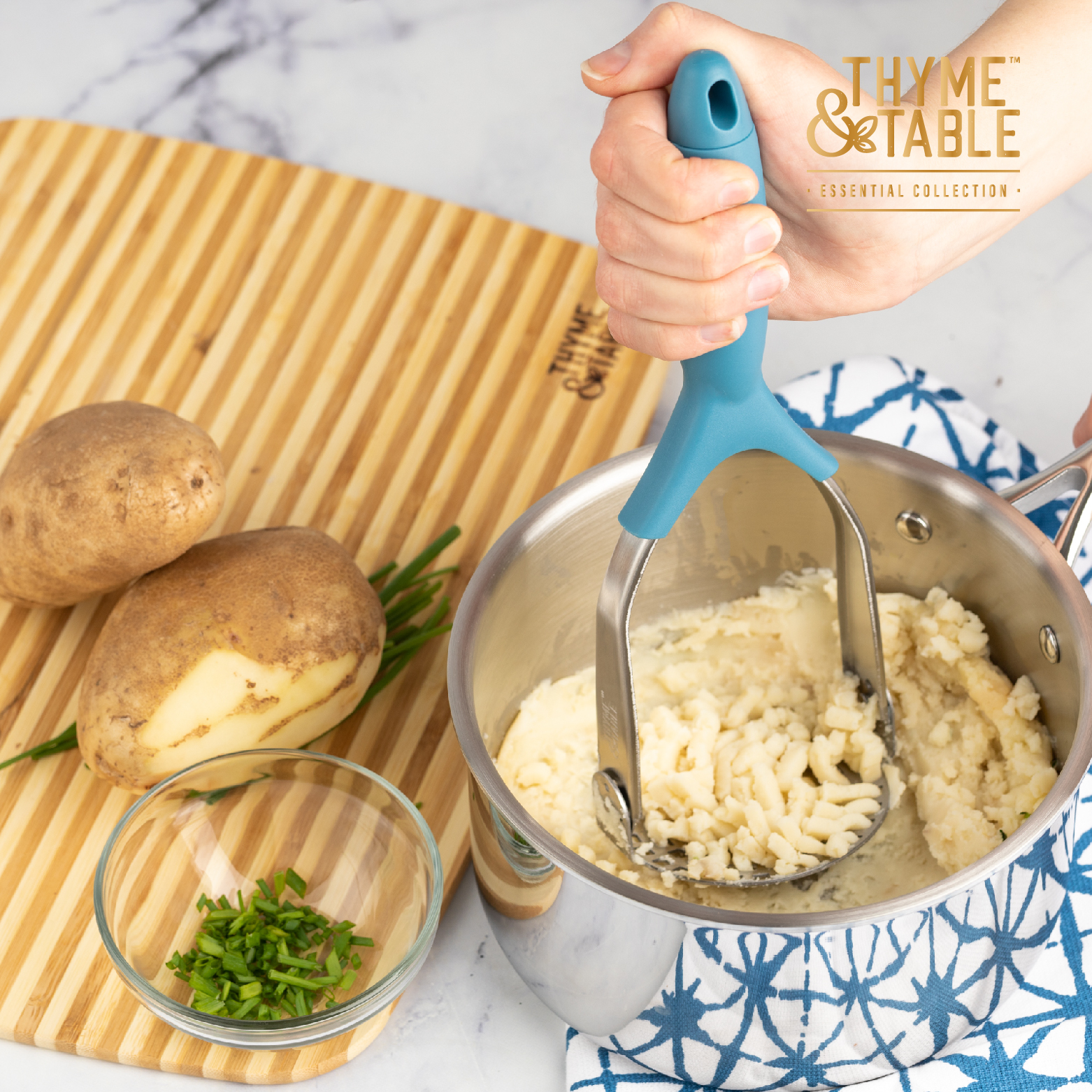 Thyme & Table Stainless Steel Potato Masher