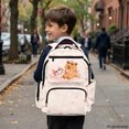 thumbnail image 6 of FUIALDOLG Breathable 17 Inch School Bag with Heart Print, 600D Polyester Large Capacity Multi Pocket Bookbag for Back to School Daily Use, 6 of 10