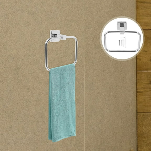 LEXSOMEO Multi-Functional Towel Holder Wall Mounted Shelf Modern Wall-mounted Bathroom Shelf Hand Towel Ring Zinc Alloy Wall Towel Drying Rack