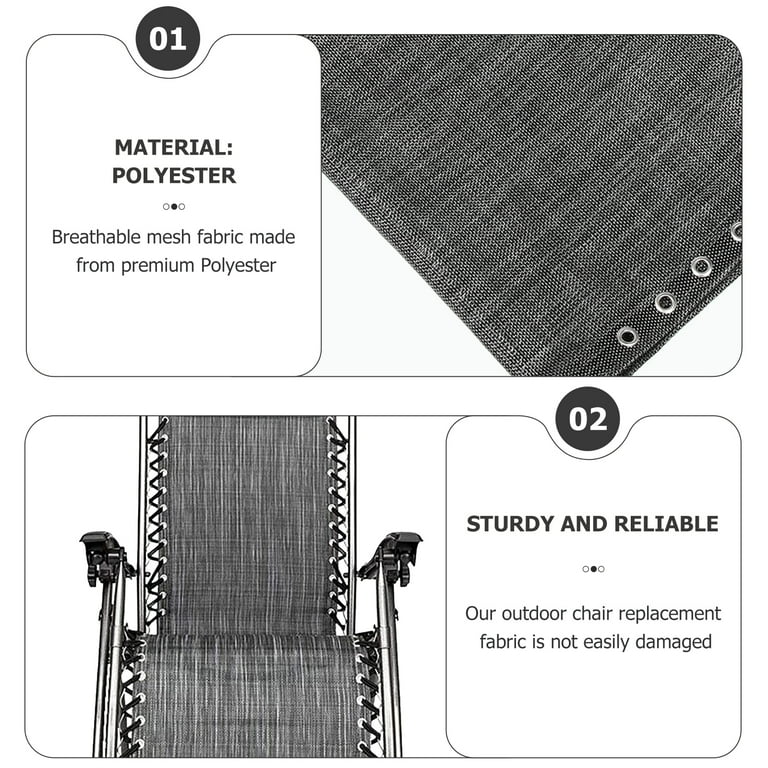 Camping Chair Fabric Replacement For Patio Chairs Reclining Accessories Lounge Recliner Accessory