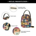 thumbnail image 4 of FORMRS Crossbody Bag for Women Quilted Travel Shoulder Cell Phone Purse with Chain Strap Handbag, Blue Jam, 4 of 7