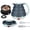 Black+Black, variant on Collapsible Portable Electric Kettle Sky Blue 555ml Travel Tea Coffee Maker
