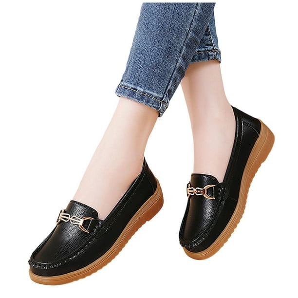 Xucatan Women's Casual Ballet Flats, Breathable Slip-On Round Toe Shoes for Women, Comfortable Solid Color Everyday Flat Shoes Gift