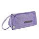 thumbnail image 1 of Back To School Supplies Pen Pouch Purple Canvas Material 3 Compartment Zipper Design Large Capacity Waterproof Pencil Case For School, 1 of 4