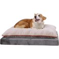 thumbnail image 1 of Dog Bed with Cooling Gel Memory Foam PressureRelief Support for Dogs up to lbs Bottom Machine Washable Cover Large Sized (x &#) Grey, 1 of 9