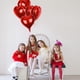 thumbnail image 2 of 16 globos de corazón rojos, globos de corazón de aluminio rojos de 18 pulgadas, kit de globos de corazón de helio para el día de San Valentín, bodas, decoraciones de compromiso, aniversario, fiesta, 2 of 5