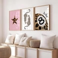 thumbnail image 3 of Leopard Wall Art Cheetah Canvas Prints Trendy 8 Ball Wall Decor Preppy Aesthetic Poster Lucky Leopard Pictures Funky Painting Navy Kiss Artwork for Bedroom Living Room 16x24 Inch Unframed Set of 3, 3 of 5