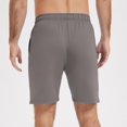 thumbnail image 4 of Breezora Mens Workout Shorts with Side Pockets and Elastic Waist Activewear for Running Training Basketball and Gym In Lightweight Breathable Fabric XXXL Size Coffee, 4 of 9