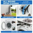 thumbnail image 3 of DRYVENCK 35-Feet Dryer Vent Cleaner Kit, Dryer Cleaning Tools, Include Omnidirectional Blue Dryer Lint Vacuum Attachment, Dryer Vent Brush, Universal Vacuum & Dryer Adapters, 3 of 8