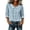 Light Blue, variant on Women's Peter Pan Collar Cotton Linen Blouse Loose Fit Long Sleeve Vintage Button Up Babydoll Casual Top