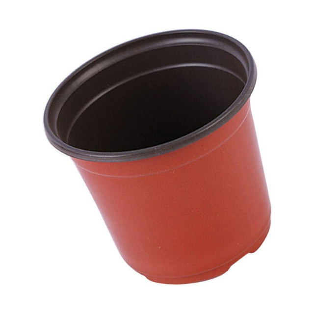 kurtrusly Simple Plant Pot Seedling Nursery Flower Holder Plastic Pot Container Home Gardening Tool, 100