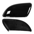 thumbnail image 4 of Par Coche Exterior Retrovisor Espejo Cubierta Tapa Brillante Negro 5K0857536, 4 of 6