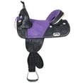 thumbnail image 2 of HILASON 15 In Western Horse Saddle American Leather Trail Barrel Racing | Treeless for Horses, 2 of 3