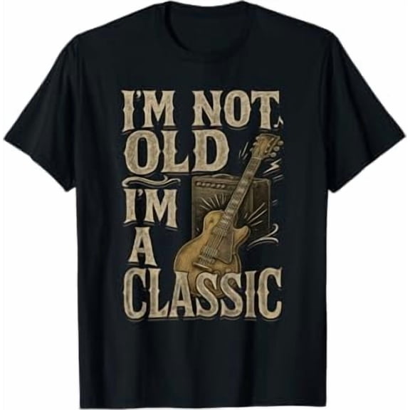 I’m Not Old I’m A Classic Shirt Vintage Guitar Music Lover T-Shirt
