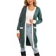 thumbnail image 4 of Txlixc Cardigan femenino, contraste de color de manga larga Midi knitwear Txlixc moda, 4 of 9