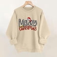 thumbnail image 6 of Merry Christmas Sweatshirts Womens Crewneck Christmas Printed Shirts Loose Long Sleeve Blouses Casual Xmas Sweatshirt Holiday Party Pullover Sweater Tops L, 6 of 8