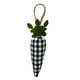 thumbnail image 4 of Decoración colgante de zanahoria a cuadros de Pascua | Banner de decoración de interiores no tejido | 8 Zanahorias | Cuerda de 2 m | Adorno de mantel de chimenea | Casa de la repisa de la chimenea, 4 of 8