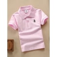 thumbnail image 7 of ENFLASH Girls Boys' Moisture Wicking Performance Sport Polo Short Sleeve Knit Uniform Shirt, 7 of 7