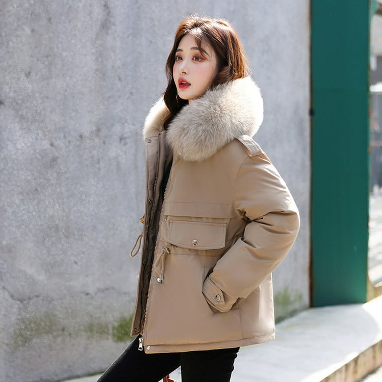Winter Fashion Womens Denim Faux Fur Lined Warm Coats Jean Jacket Girls  Outwear