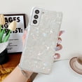 thumbnail image 4 of For Samsung S22 Plus Luxury Transparent Shiny Marble Conch Pearly Patterned Clear Slim Soft TPU Protective Back Phone Case Cover For Galaxy S22 6.6", 4 of 8