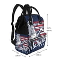 thumbnail image 2 of Disketp Mallard Duck With American Flag Mochila de Pañales de Gran Capacidad con Múltiples Bolsillos, Mochila de Viaje Multifuncional para Bebé, Unisex, Moderna y Resistente, 2 of 6