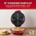 thumbnail image 2 of Elite Gourmet EQD-413 - Taco mexicano eléctrico antiadherente martes de 8 pulgadas, quesadilla Easy-Slice de 6 cuñas, queso a la parrilla, rojo, 2 of 5
