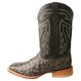 thumbnail image 3 of Men's Twisted X 11 Ruff Stock Black Ostrich Boot MRSL045, 3 of 5