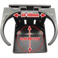 thumbnail image 4 of Tihood 2 Pcs Porte-Boisson Pliable Réglable avec Vis Porte-Gobelet Réglable pour BateauMarin Voitureavane (Gris), 4 of 4