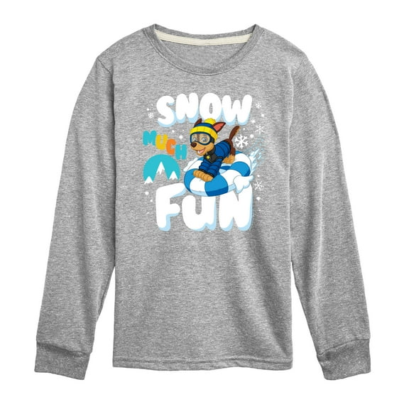 Paw Patrol - Snow Much Fun - Toddler And Youth Long Sleeve Graphic T-Shirt