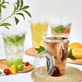thumbnail image 5 of 100 Pack 20 oz Clear Plastic Cups with Lids & Straws Disposable Cold Drinking Cups for Iced Coffee, Juice, Party, Picnic, BBQ, Travel, Events, 5 of 15