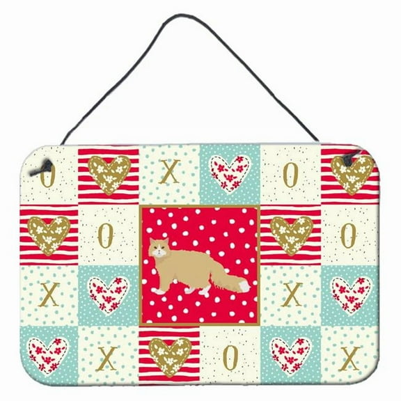 Carolines Treasures CK5662DS812 Oregon Rex Cat Love Wall or Door Hanging Prints 8x12 multicolor