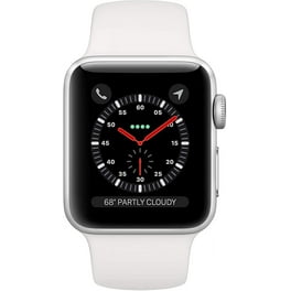 Apple Watch Series 3 GPS 42mm Silver Aluminum Case White Sport Band Swimproof Dual Core Processor Walmart