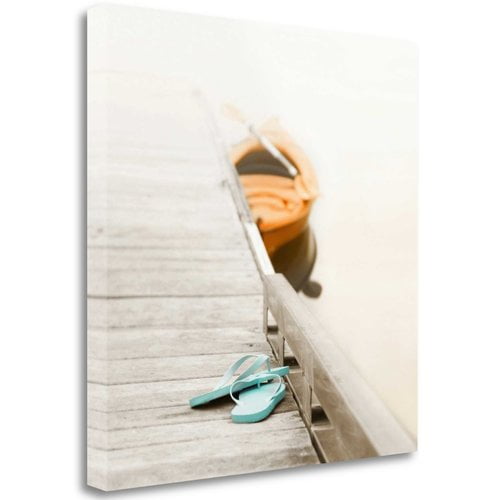 Summer At The Lake By Nicholas Bell, Fine Art Giclee Print on Gallery Wrap Canvas, Ready to Hang