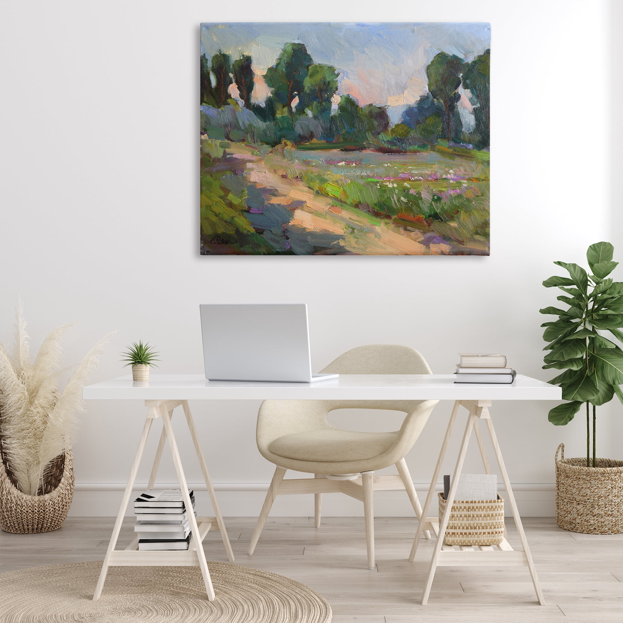 Stupell Industries Idaho Spring Tree Grove Landscape & Nature Painting Wrapped Canvas Art Print Wall Art, 48 x 36