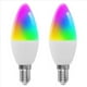 thumbnail image 1 of 2X Bombilla Inteligente Tuya E14 Regulable con Cinco Modos de Luz en Espiral, Bombilla RGB con WiFi, Control Remoto y Control por Voz, 5 W, 1 of 5