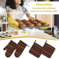 thumbnail image 5 of Naloa Vintage Pumpkin Pattern Oven Mitts and Pot Holders 4 pcs Set, Cooking Baking Grilling Kitchen Oven Glove for Cooking, 5 of 6