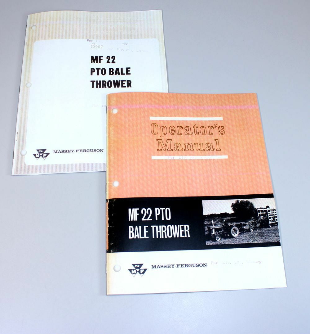 Massey Ferguson Mf 22 Pto Bale Thrower Operators Manual Assembly Pre Delivery Walmart Com Walmart Com