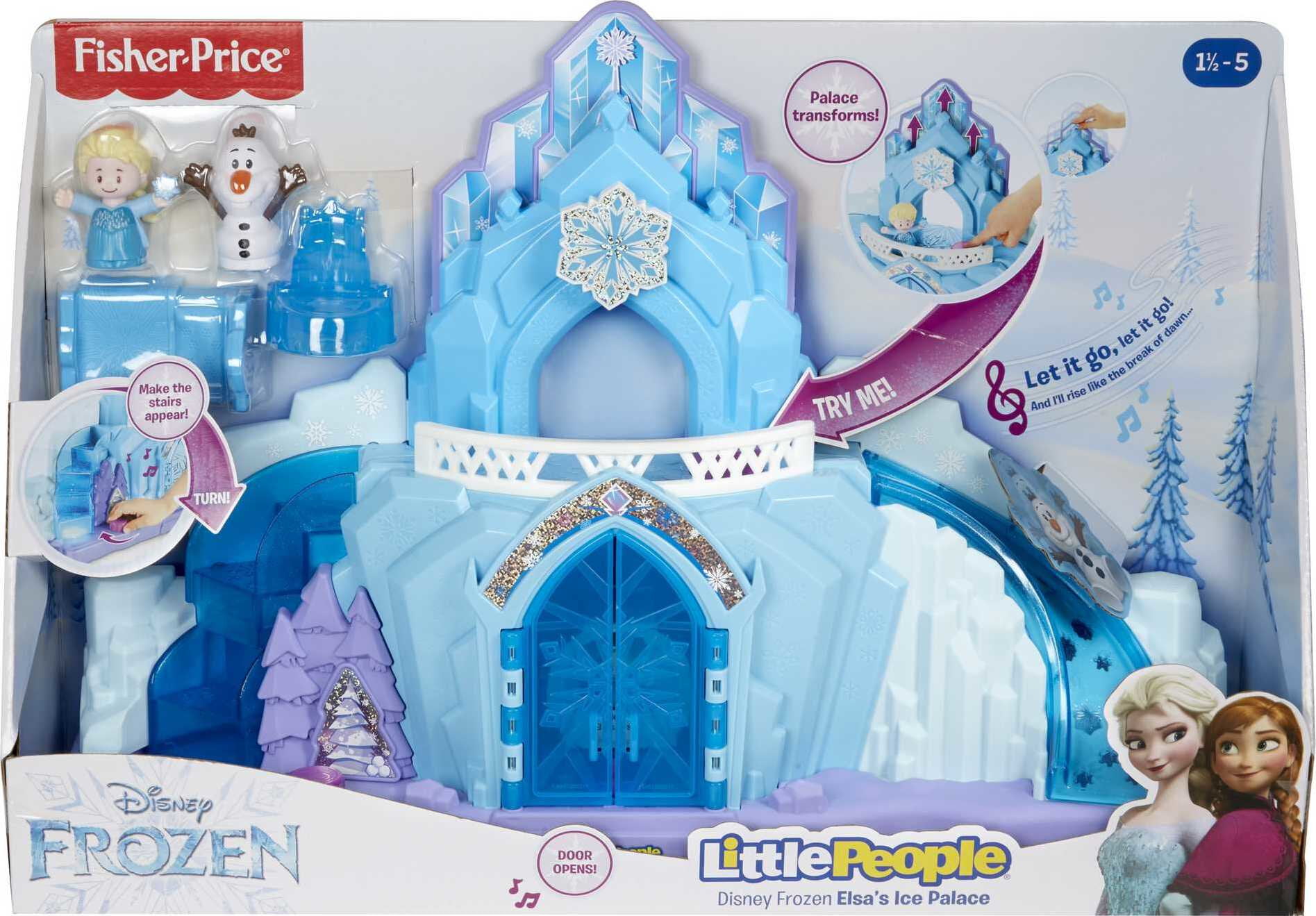Little People Disney Frozen Elsa's Ice Palace House Musical Light-Up Playset 