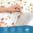 thumbnail image 3 of Yayeee Kitchen Curtains Light Filtering 27"x24" Rod Pocket Short Cafe Window Panel, Small Floral Pattern, 3 of 7