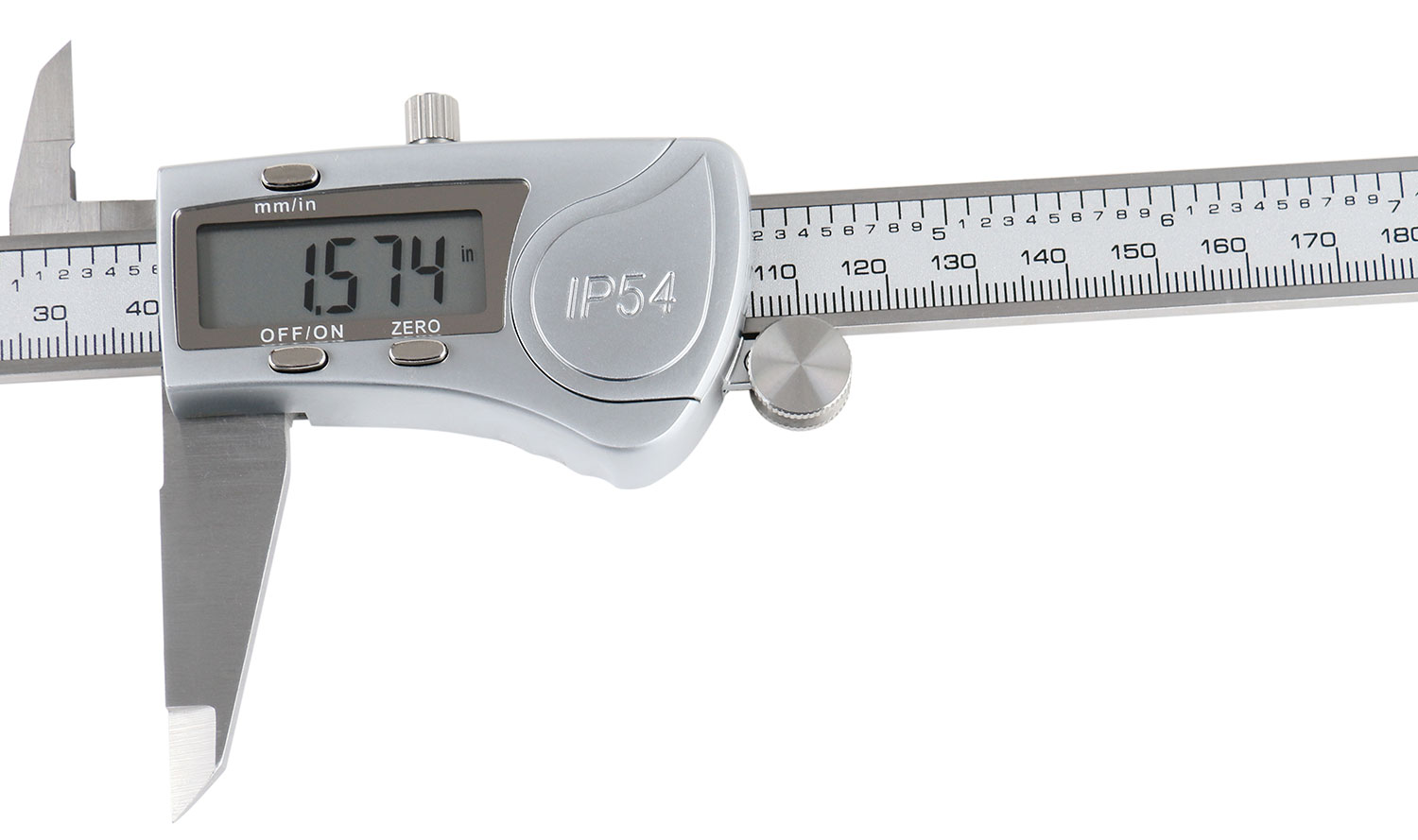 Accusize Digital Caliper, 0-8''/0-200 mm Range by 0.0005''/0.01 mm Resolution, Large LCD, Ip54 Water Resistant, 2015-0200