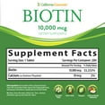 thumbnail image 4 of California Essentials Biotin 10000mcg Vitamin B7 for Hair, Skin & Nails, Dietary Supplement for Men & Women, 200 Tablets, 4 of 7