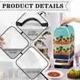 thumbnail image 4 of HELLHERO Food Processor Cover 1Pcs Top Handle for Household, Palm Trees at Sunset, 4 of 6