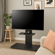 Proman Products The Panamera TV Stand - Adjustable Mount - Black