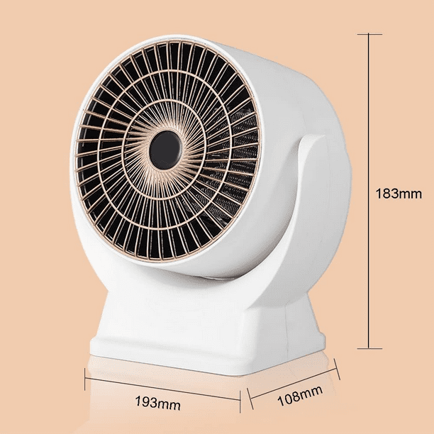 Homcom - Chauffage soufflant oscillant 1500 W - mini radiateur