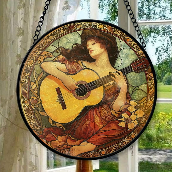 Hanging Stained Glass for Windows Nouveau Vitrail Femme, Festival Gift Ornament, Christmas Ornament Gift, Mother’s Day Keepsake, Valentine’s Day Decor, Keepsake 2025