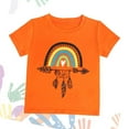 thumbnail image 2 of Eltusu Boys Summer T-Shirts, Graphic Short Sleeve Crew Neck Pullover Kids Tops Orange Size 7-8 T, 2 of 6