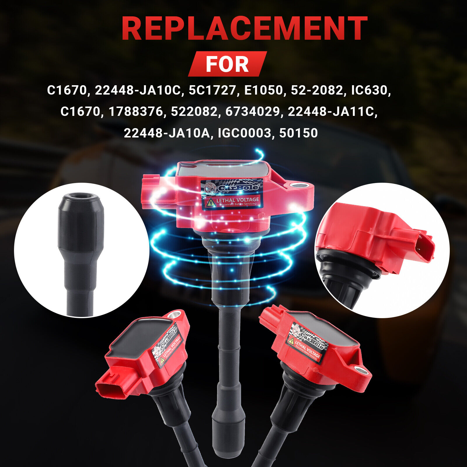 6 Ignition Coils & 6 Iridium Spark Plugs Kit For Infiniti QX60, Nissan Maxima Altima 3.5L – UF550
