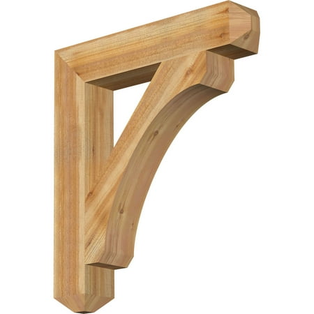 

Ekena Millwork 6 W x 34 D x 38 H Legacy Craftsman Rough Sawn Bracket Western Red Cedar