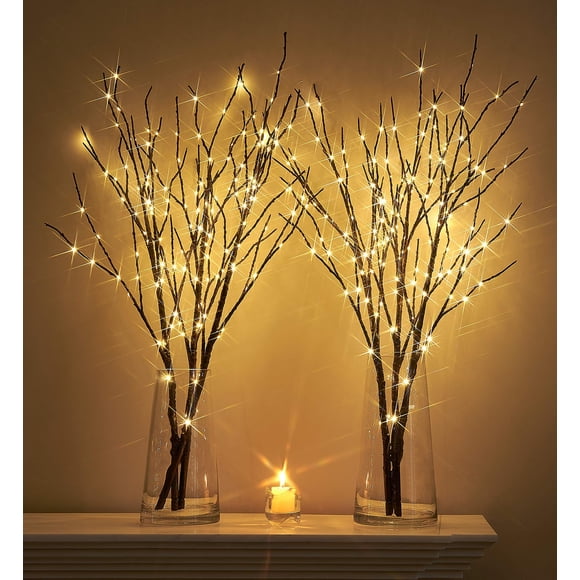 Rama Iluminada Hairui 81 cm 150 LED Luces de Hadas 2 Juegos